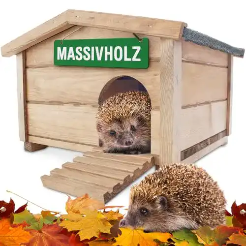 Winterfestes Igelhaus mit Boden von Hecht Zooprinz