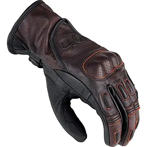 Motorradhandschuhe DXR kurz für Herren in Braun