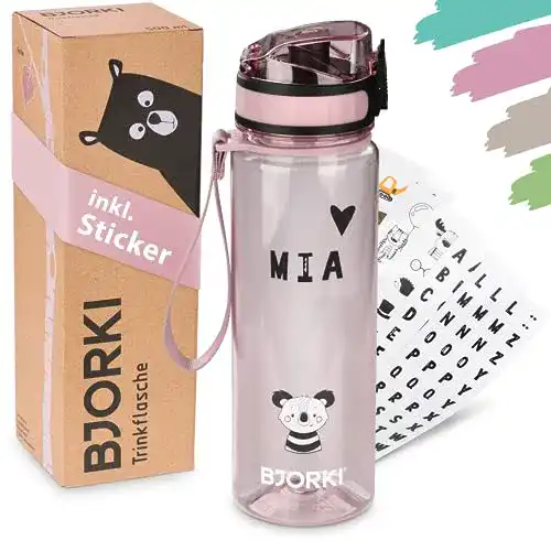 Trinkflasche BPA-frei für Kinder BJORKI – Auslaufsicher und robust