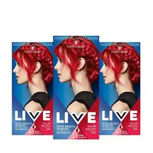 Schwarzkopf Live Ultra Bright oder Pastel Red Haarfarbe im Vergleich