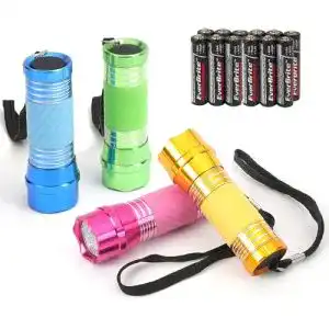 EverBrite Mini LED Taschenlampe 4-teilig in verschiedenen Farben