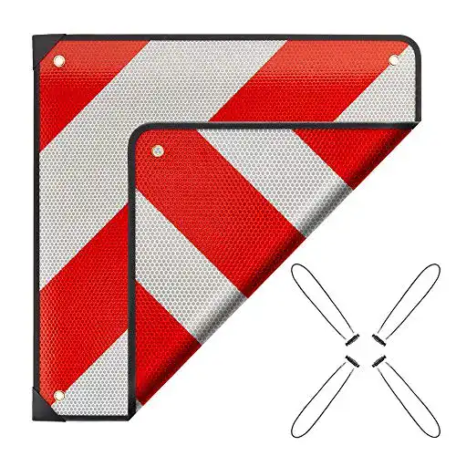 Warntafel Italien 2 in 1 und Spanien Aluminium 4 Stück
