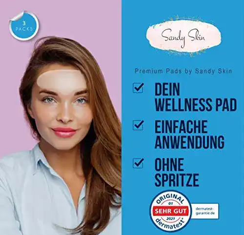 Zornesfalte Pflaster Sandy Skin – 2 Stück für Stirn und Zornesfalten