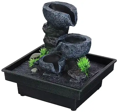 Zimmerbrunnen Pajoma Floating Stones mit einer Höhe von ca. 20 cm