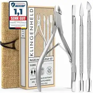 Nagelhautschieber und Nagelhautzange Set von Klingenheld
