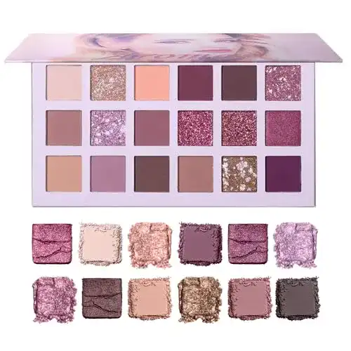Lidschatten Palette Ucanbe mit 18 matten und schimmernden Farben