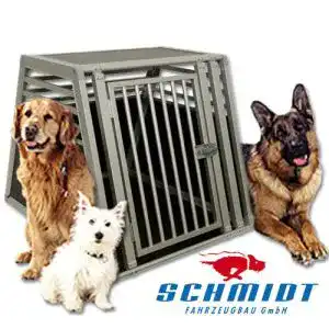 Hundetransportbox Aluminium Schmidt-Box UME 50/73/68 für sichere Transporte