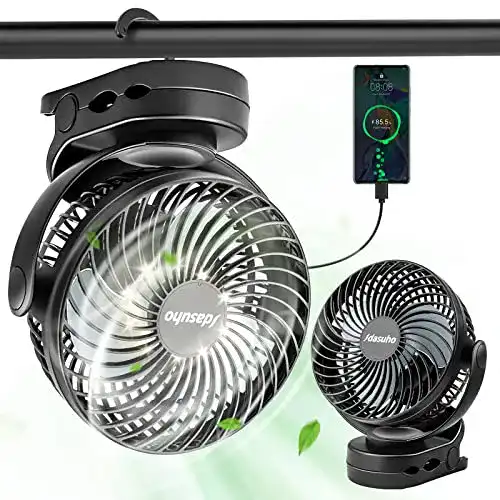 Camping Ventilator Idasuho mit 10000mAh Akku und 360° Funktion