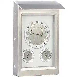 Analoge Wetterstation von infactory mit Hygro- und Barometeranzeige