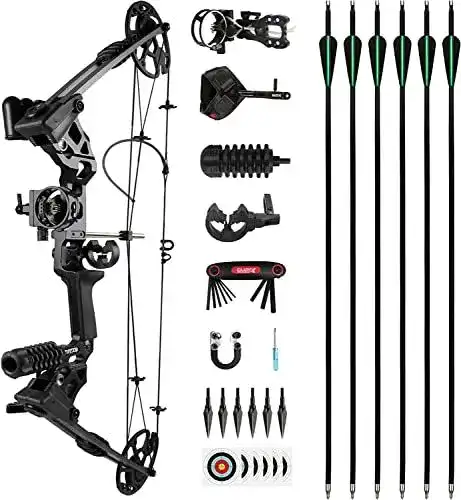 The7boX Compoundbogen und Pfeil Set für Sport und Jagd