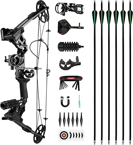 The7boX Compoundbogen und Pfeil Set für Sport und Jagd