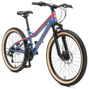 Bikestar Alu Mountainbike für Jugendliche 24 Zoll – Hardtail mit Shimano Schaltung