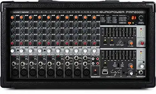 Behringer EuroPower PMP2000D 2000 Watt Mischpult mit Effekten