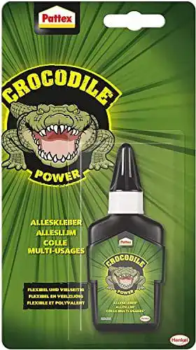 Pattex Crocodile Power Alleskleber – Flexibler Alleskleber für verschiedene Materialien