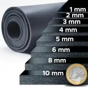 Gummimatten Nova Forma NR/SBR – vielseitige Gummimatte für Werkstatt und Zuhause