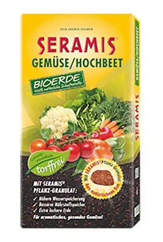 Torffreie Erde Seramis Gemüse-Hochbeet Bioerde 40 l