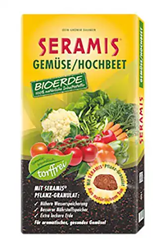 Torffreie Erde Seramis Gemüse-Hochbeet Bioerde 40 l