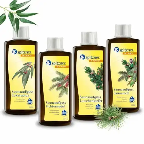 Spitzner Saunaaufguss Set Freier Atem, 4 x 190 ml