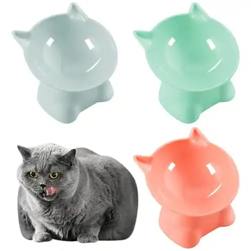 Ergonomischer Futternapf für Katzen im 3er Set von Newofview
