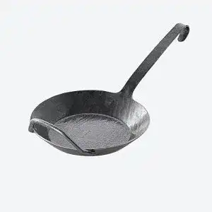 Waidlerpfanne Hagen Grote handgeschmiedet mit Gegengriff, Durchmesser 28 cm