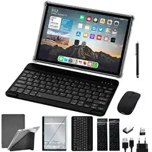 Tablet mit Tastatur ZONKO 10 Zoll Android Tablett PC 2 in 1
