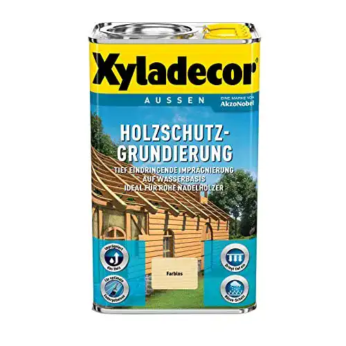 Holzschutz Grundierung Xyladecor auf Wasserbasis, 2,5 Liter