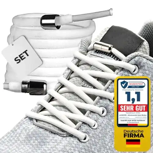 Elastische Schnürsenkel LaceHype, 2 oder 1 Paar ohne Binden