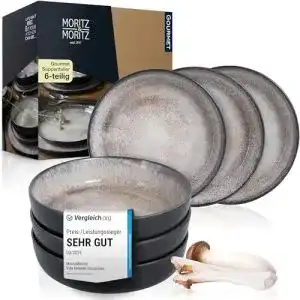 Suppenteller Set Moritz & Moritz VIDA 6er Set Beige
