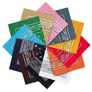 Bandana Kurtzy Baumwolle Set (12er Pack) – Multifunktionale Kopftücher