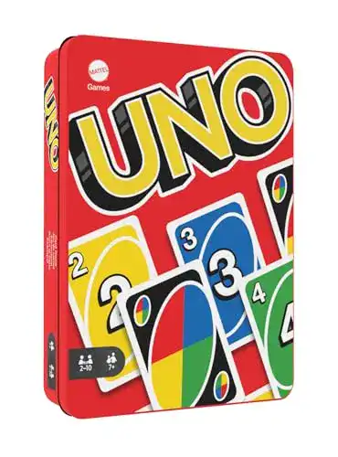 UNO Kartenspiel in hochwertiger Metallbox mit 112 Karten