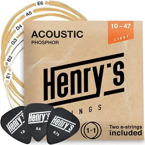Westerngitarre Saiten Henry’s Strings Gitarrensaiten