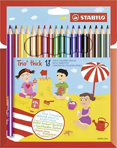 STABILO Dreikant-Buntstift Trio dick 18er Pack