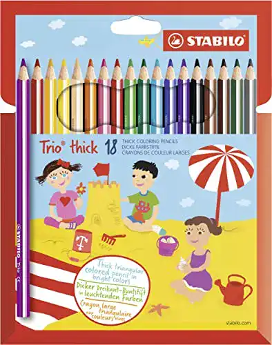 STABILO Dreikant-Buntstift Trio dick 18er Pack