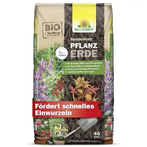 Pflanzerde Neudorff NeudoHum – Bio und torffreie Erde für Beet und Kübel
