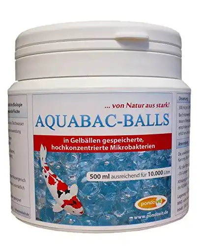 Teichbakterien Pondovit Aquabac Balls 500 ml in Gelbällen