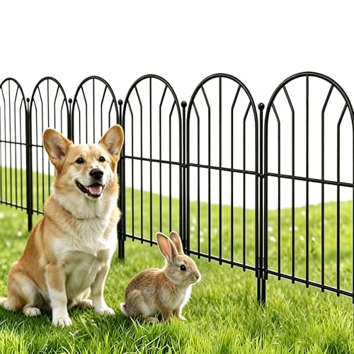 Steckzaun Amagabeli Garden Home dekorative Metall-Paneele für Garten