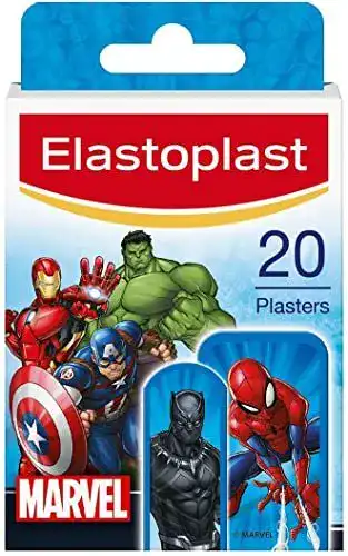 Elastoplast Marvel Kinderpflaster, 20 Stück in verschiedenen Größen