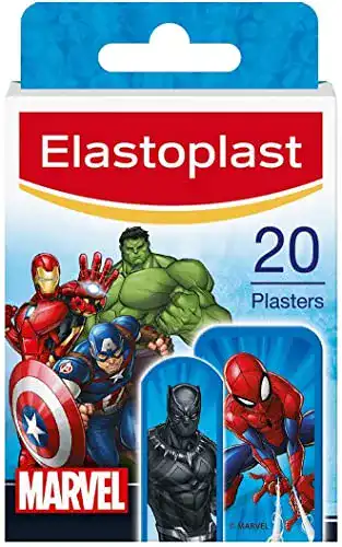 Elastoplast Marvel Kinderpflaster, 20 Stück in verschiedenen Größen