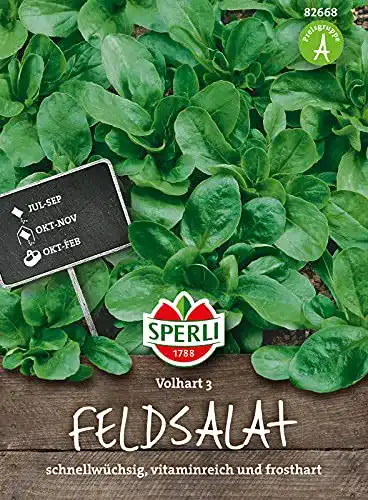 Feldsalat Samen Sperli 82668 Vollhart 3 Winterharte Sorte für den Garten