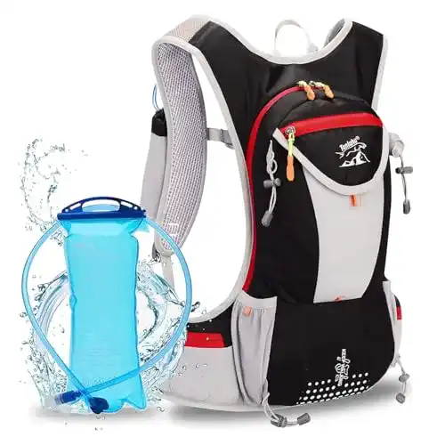 Trinkrucksack WLZP mit 2L BPA-freier Trinkblase und leichtem Design