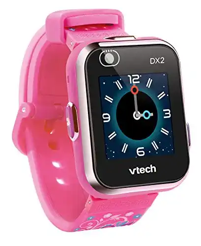 Vtech KidiZoom Smart Watch DX2 in Pink mit Blümchen für Kinder