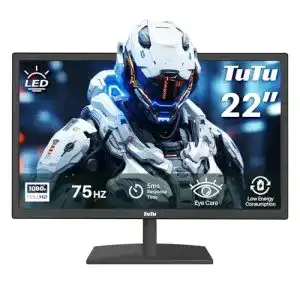 22 Zoll TuTu 21,5 Zoll LED Monitor mit Full HD 75Hz und 5ms Reaktionszeit