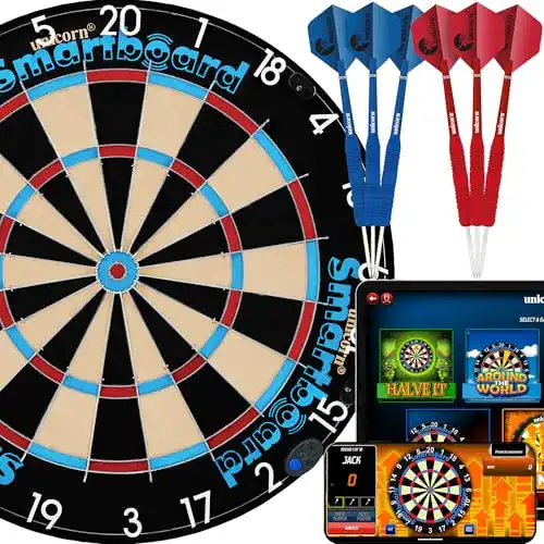 Unicorn Smartboard Bristle Dartscheibe mit App-Steuerung