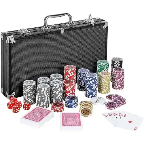 Pokerkoffer Games Planet mit 300 Laser-Chips in verschiedenen Editionen