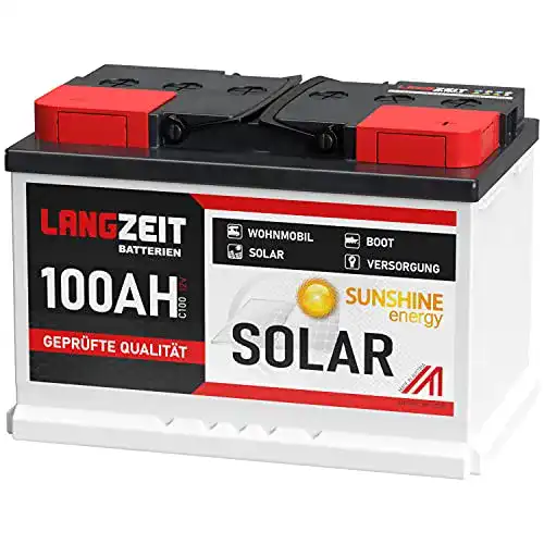 Solarbatterie 100Ah 12V für Wohnmobile und Boote