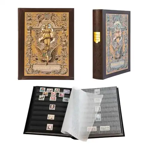 Briefmarkenalbum Prophila Collection Nostalgie-Album mit 60 Einsteckseiten