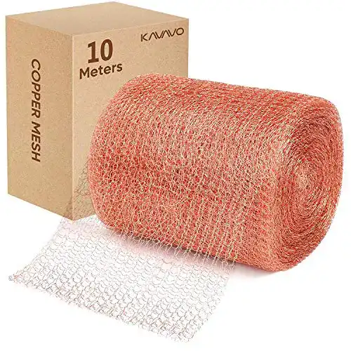 Schneckenzaun KAVAVO Kupfernetz 12,5 cm x 10 m für den Garten