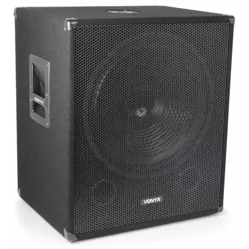 Vonyx SMWBA18 Aktiv-Subwoofer mit 1000 Watt Leistung und stabilem Gehäuse