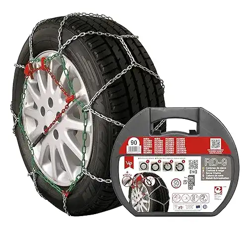 Schneeketten RD9 aus Metall, Größe Nr. 90, Set mit 2 Stück
