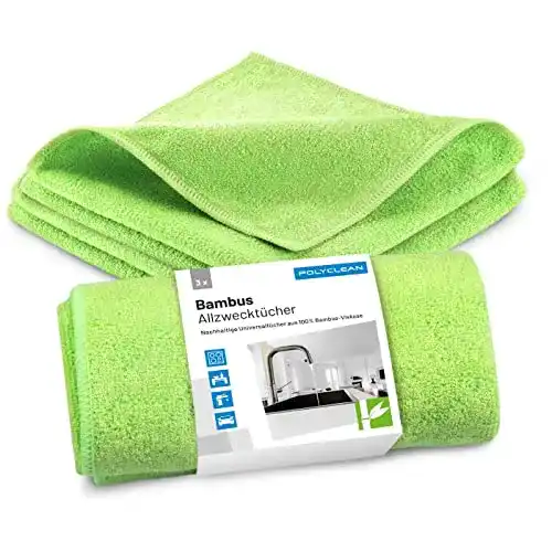Bambustücher Polyclean 3X Nachhaltige Allzwecktücher aus Bambus